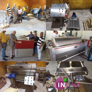 Recepci&oacute;n de los equipos para mejora del vino.